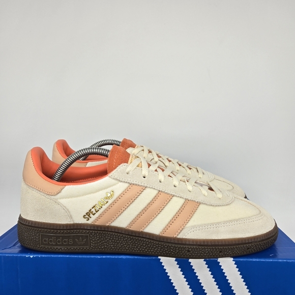 New adidas Handball Spezial 'Velvet Cream White Coral' Women's Shoes Size 10.5 - Picture 3 of 8